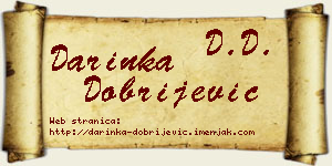 Darinka Dobrijević vizit kartica